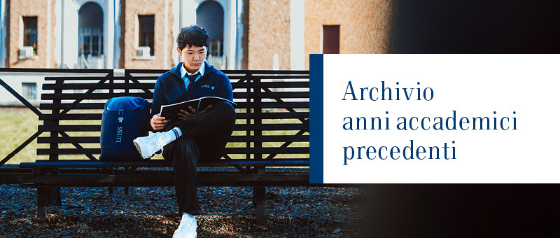 Archivio anni accademici precedenti