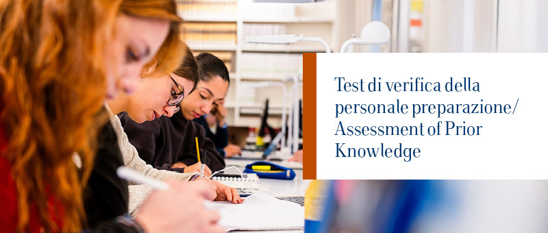 Test di verifica della personale preparazione / Assessment of Prior Knowledge