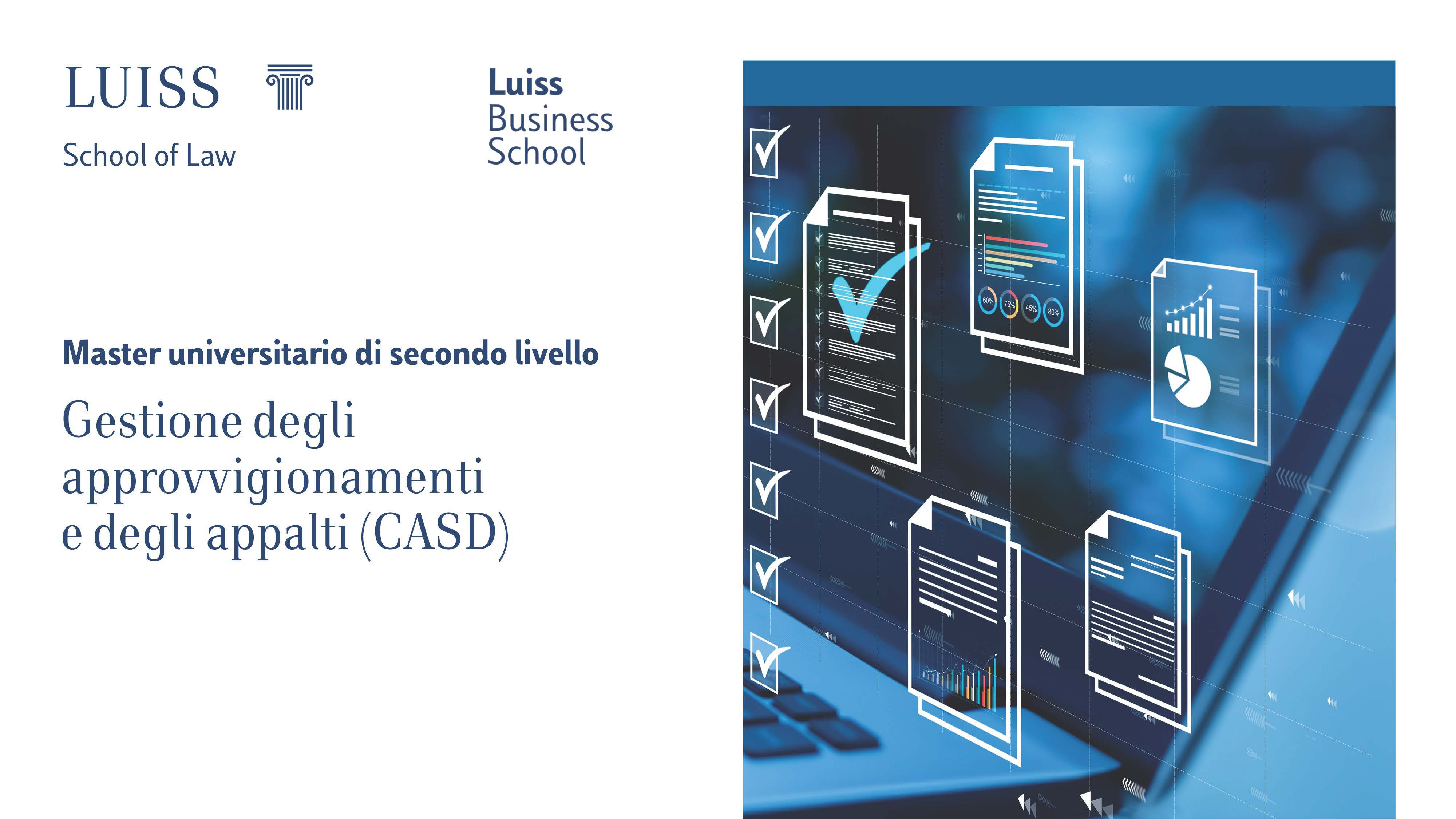 Master in Gestione degli Approvvigionamenti e degli Appalti (CASD) a.a. 2025/2026