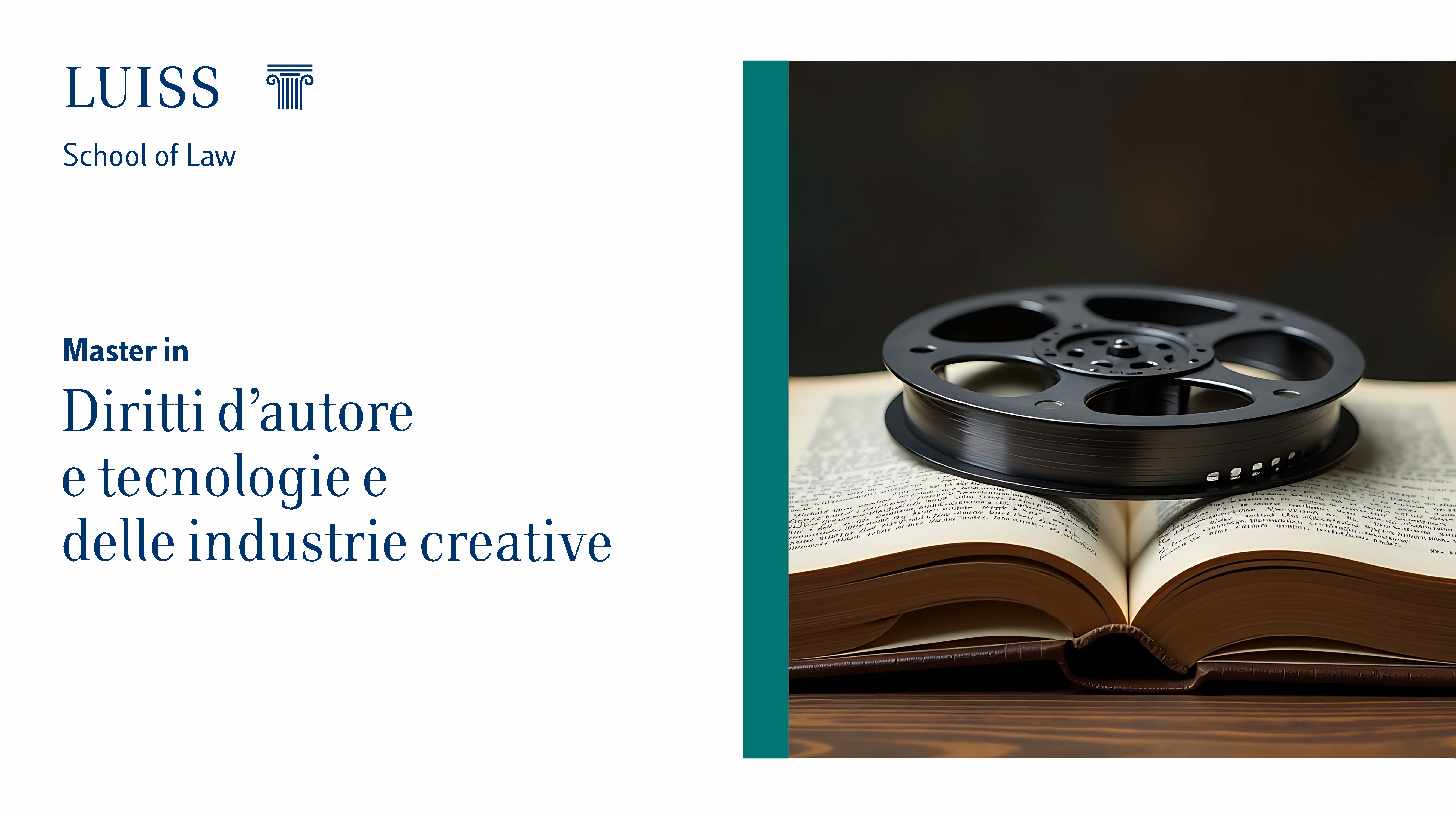 Master in Diritti d'autore e tecnologie delle industrie creative a.a. 2026/2027
